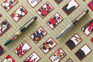 Sailor 1911 King of Pens Maki-e Fountain Pen - Hanafuda Tsukimi-de-ippai (Limited Edition)