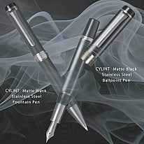 Sailor Cylint Matte Black Stainless Steel Fountain pen